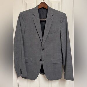 Theory Gray Two-Button Men's Suit Jacket